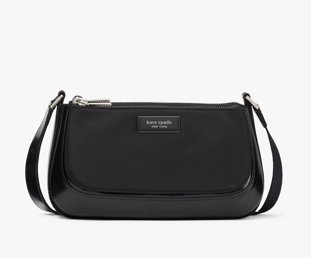 Sam Icon East-West Medium Crossbody (Black)